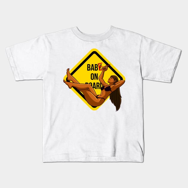 Babe - Baby on board Kids T-Shirt by krls